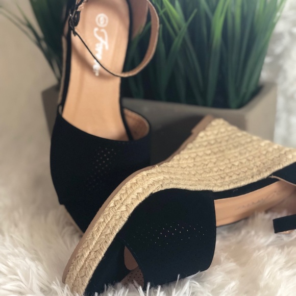 Espadrilles Wedges Platform Sandals - Picture 3 of 8